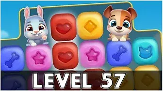 Pet Rescue Puzzle Saga Level 57 | No Boosters