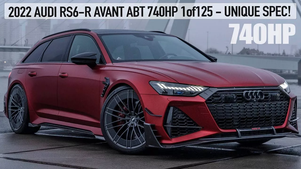 BEAST! 2022 AUDI RS6-R ABT 740HP AVANT - 1of125 LIMITED EDITION - UNIQUE WHEELS AND COLOR! IN DETAIL