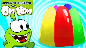 Aprende con Om Nom | Om Nom aprende los colores comiendo gelatinas
