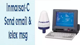 Inmarsat-C send email and telex msg. Инмарсат С отправляем сообщение.