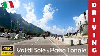 Driving in Italy 19: Val di Sole & Passo Tonale | 4K 60fps