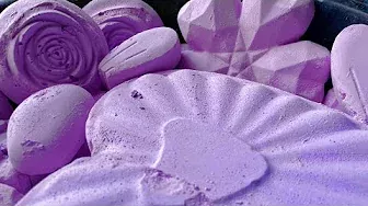 Pastel Purple Gym Chalk Reforms Crush 🔮ASMR 🔮Jumbo Heart 🔮Powder play