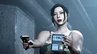 Resident Evil 2 Remake Ada Curvy Military Baywatch Swimsuit /Biohazard 2 mod  [4K]