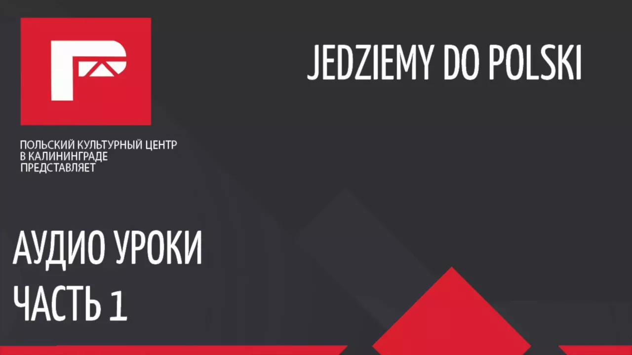 Аудио урок польского языка 1 (Zwroty podstawowe)