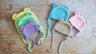 EASY Crochet Baby Hat with Ears (Beginner Friendly!)