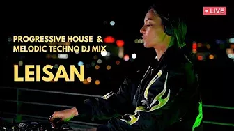 LEISAN - Live @ Rooftop / Los Angeles , California / Progressive House & Melodic Techno  DJ Mix 4K