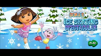Dora the Explorer Games: Dora's Ice Skating Spectacular - KIDS GAMES CHANNEL