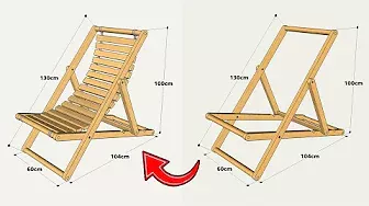 HOW TO MAKE A FOLDING LOUNGE CHAIR STEP BY STEP