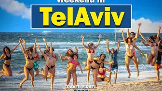 Tel Aviv city 2022 Weekend, traveling along the shores of the Mediterranean Sea, Israel