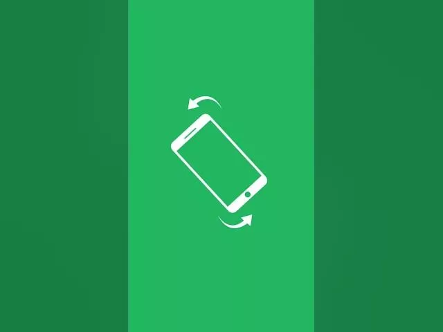 phone rotate animation | green screen