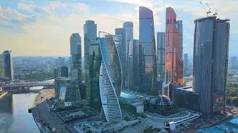 Москва Сити 2022 с высоты птичьего полёта