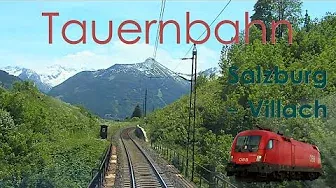 Amazing Views - Cabride On Tauern Railway, Austria | Führerstandsmitfahrt Tauernbahn ÖBB Taurus