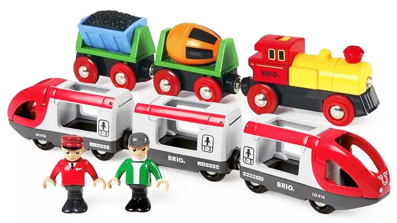 Развивающие мультики про поезда Брио (BRIO) — Паровозики, вагончики и лучшие игрушки для малышей