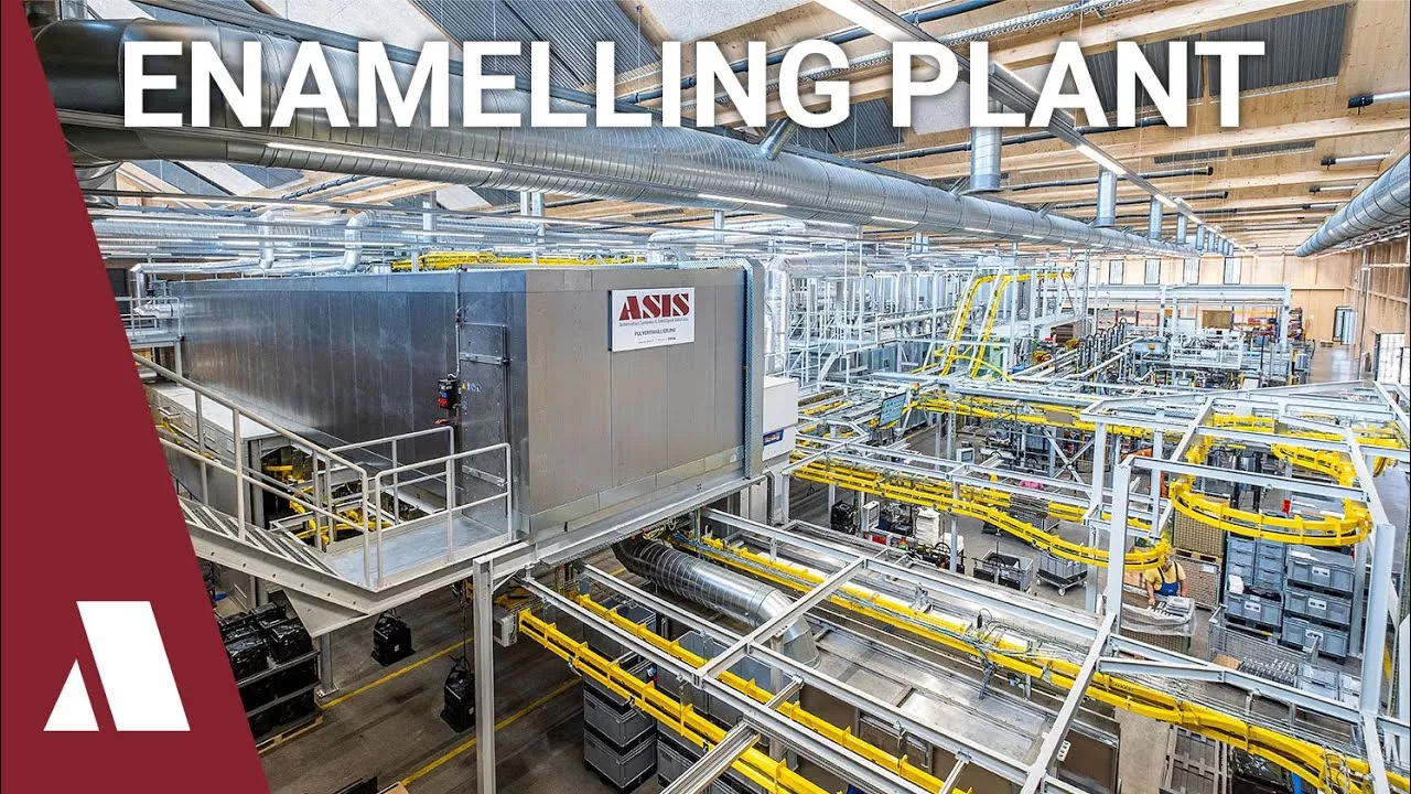 ASIS: fully automatic enamelling plant at V-ZUG AG | Enamel line