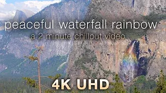 2 MINUTE CHILLOUT: Peaceful Rainbow Waterfall 432HZ Nature Relaxation™ Video