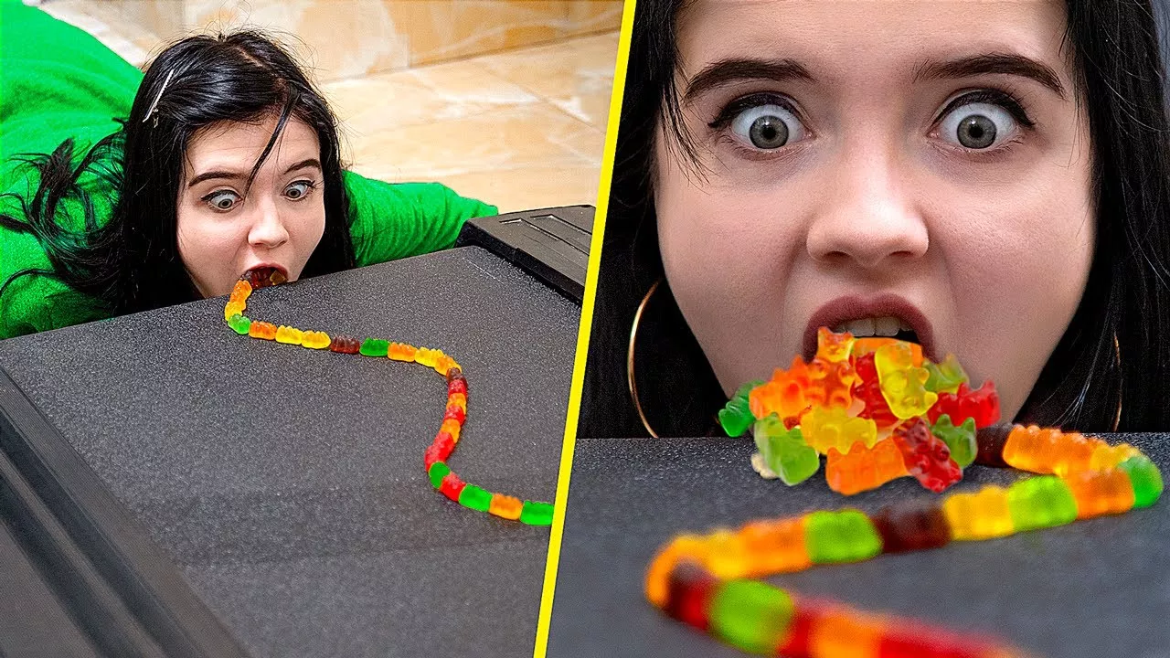 Gummy Bears Challenge! Gummy Bears Hacks!