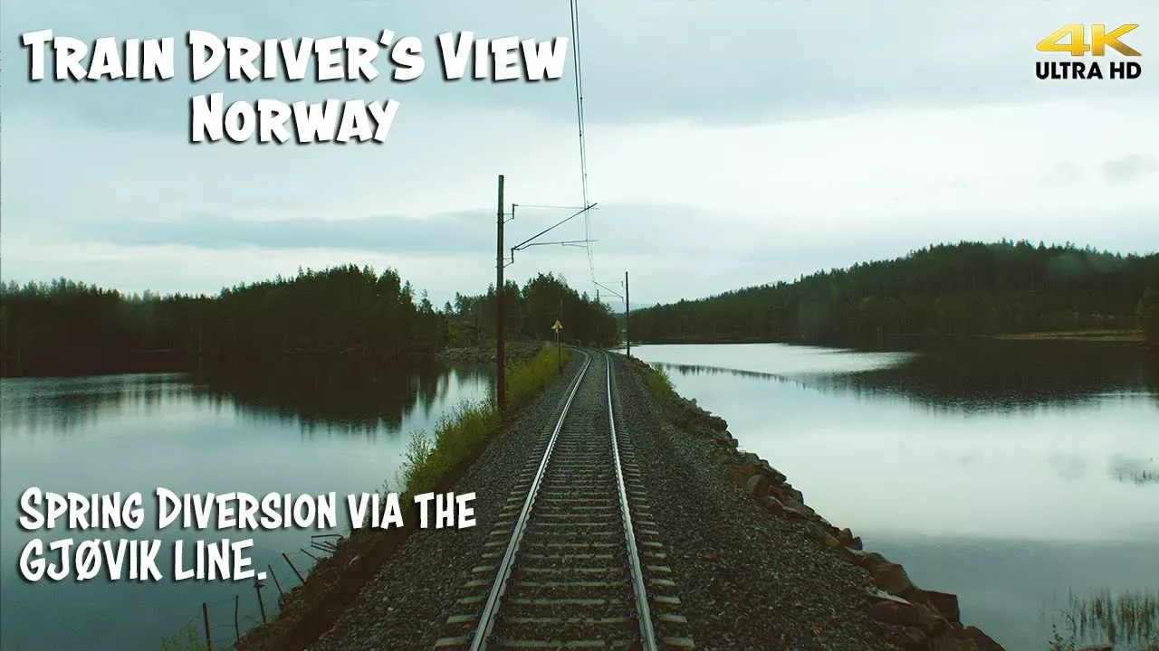 4K CABVIEW: Spring diversion on the Bergen Line