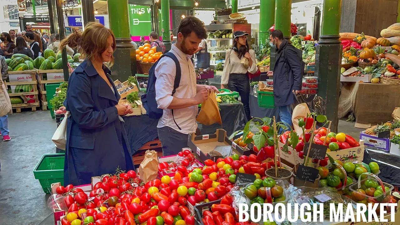 Borough Market London | London Walking Tour | Best of Borough Market | London Street Food [4k HDR]