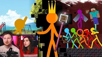 The King - Animation vs Minecraft Shorts Ep 30 | Король ФИНАЛ (Анимация против Майнкрафта) | РЕАКЦИЯ