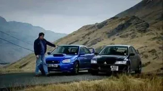 Что лучше Mitsubishi Evo VIII vs Subaru Impreza WRX STI Топ Гир