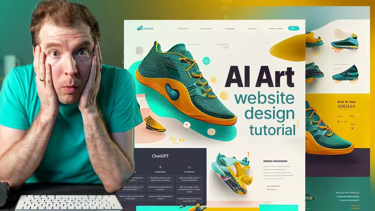 How to use AI Art and ChatGPT to Create a Insane Web Designs