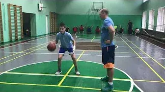 Тренировка по баскетболу. Константин Барановский U-14