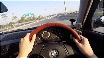 BMW E34 M5 POV Drive (ASMR Pure Sound)