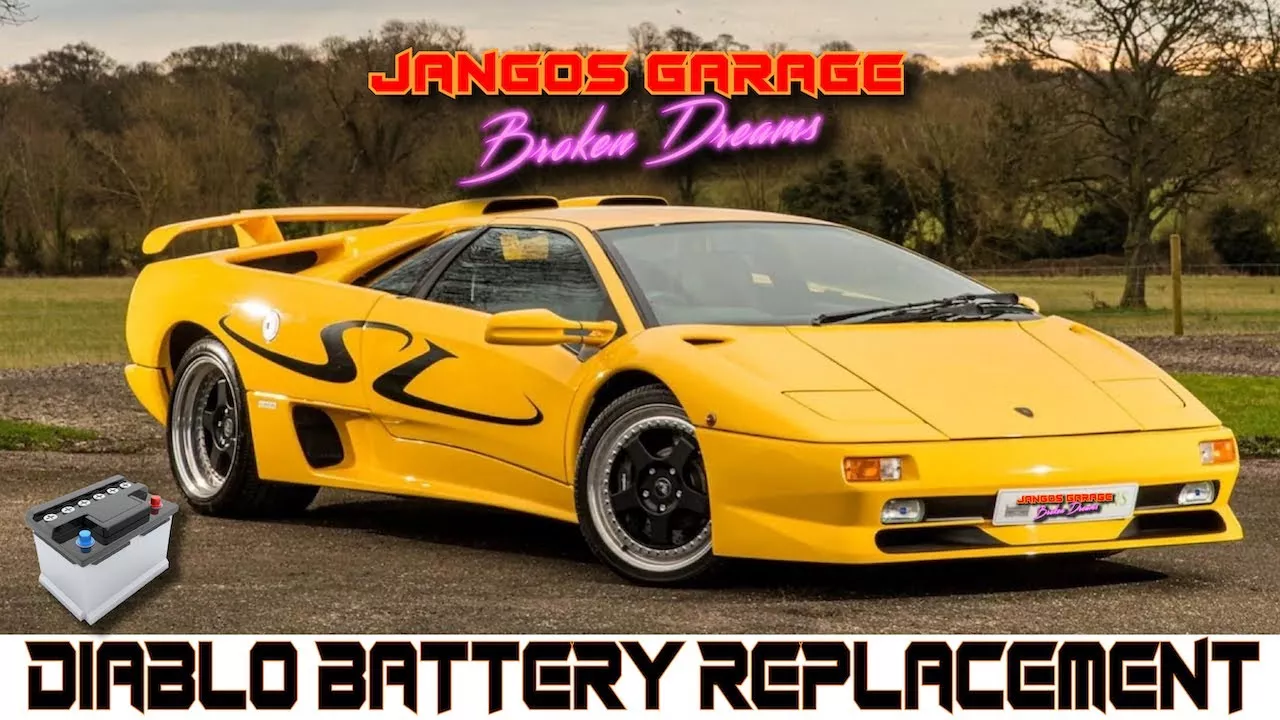 Lamborghini Diablo SV battery replacement
