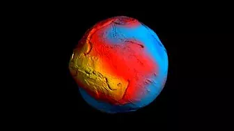ESA GOCE Earth Gravity Map
