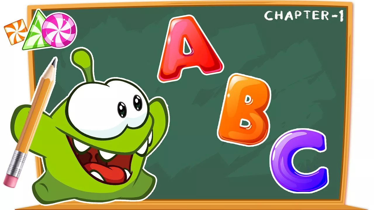 Back To School With Om Nom : Alphabet Song + More Nursery Rhymes For Babies | Learn With Om Nom
