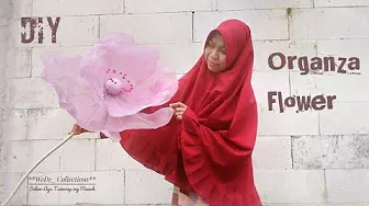 DIY Giant Organza Flower || Organza Standing Flower by @WeDe Collectube