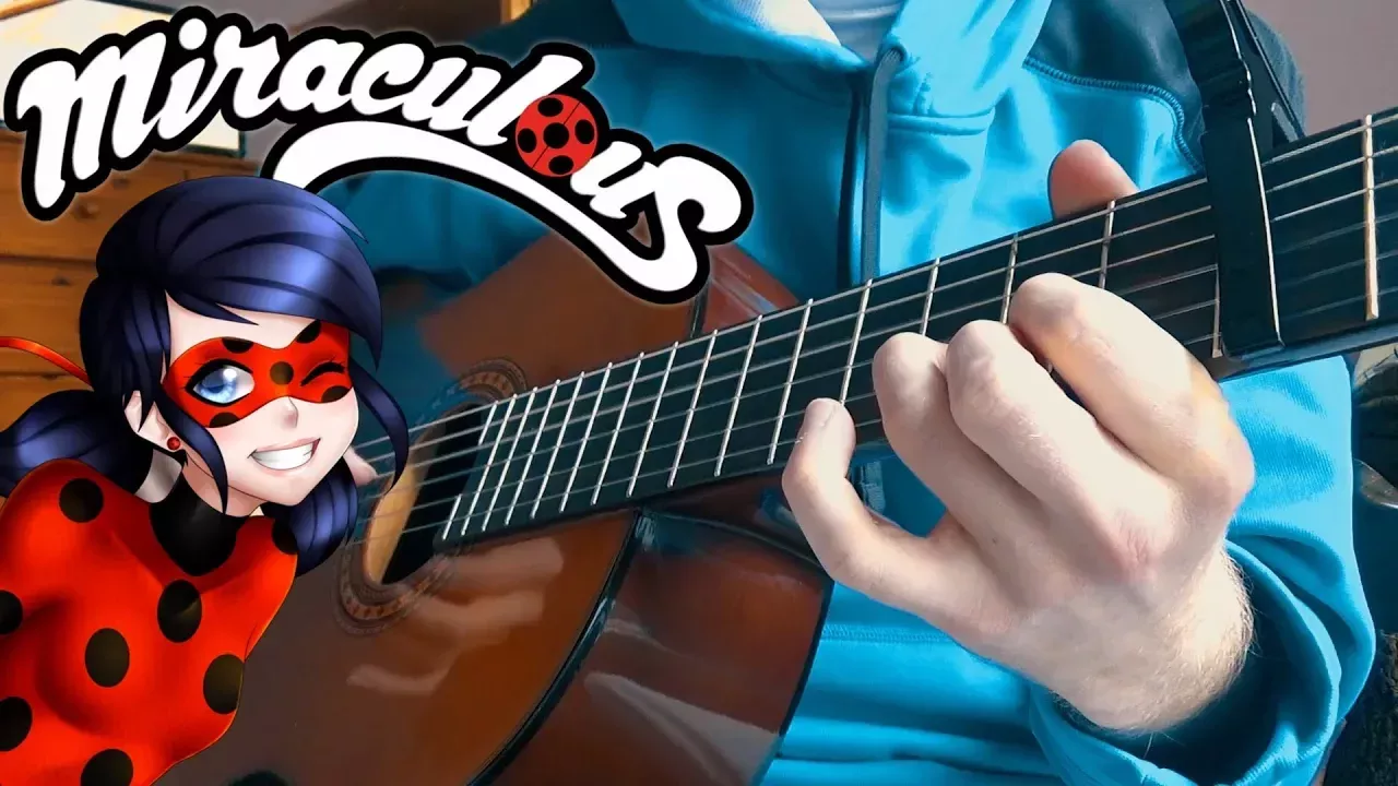 MIRACULOUS LADYBUG - Theme Song (fingerstyle classical guitar cover) With Tabs