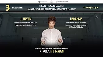 Online concert orchestra Safonov conductor Nikolai Tsinman 3.12.22