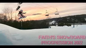 8 years old Snowboard Progression 2021-2022