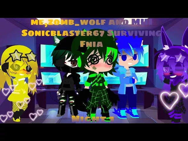 me,zomb_wolf and MUI SonicBlaster67 surviving Fnia (night 1)