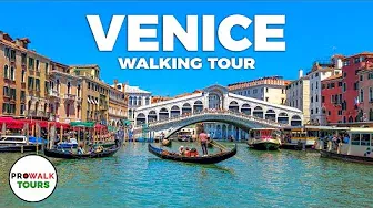 Venice, Italy Walking Tour 2022 - 4K 60fps PART 1 - with Captions