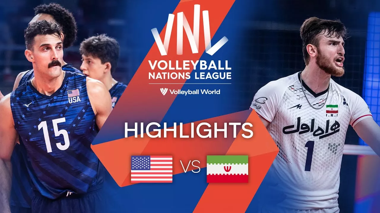 🇺🇸 USA vs. 🇮🇷 IRI - Highlights Week 2 | Men's VNL 2022