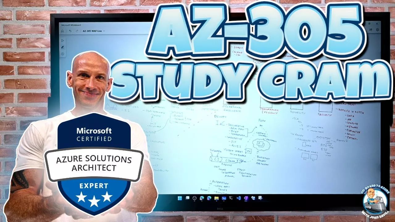 AZ-305 Designing Microsoft Azure Infrastructure Solutions Study Cram - Over 100,000 views