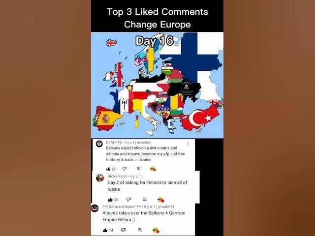 Top 3 Liked Comments Change Europe | Part 17 #shorts #viral #geography #europe