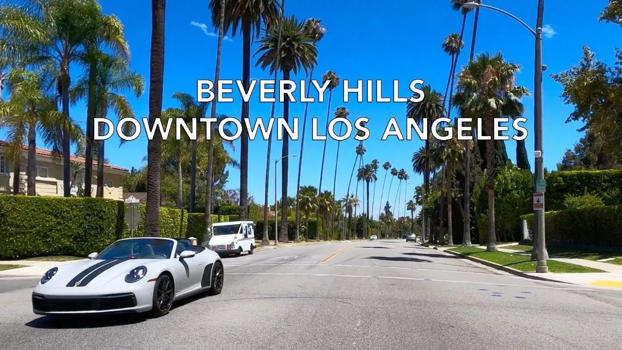 [Full Version] Beverly Hills to Downtown Los Angeles, DTLA, Sunset Blvd, Driving Tour, ASMR