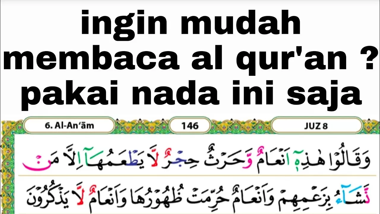 pakai nada ini untuk mudah dalam membaca al qur'an