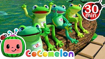 Five Little Speckled Frogs and More! | CoComelon Animals | Animals for Kids