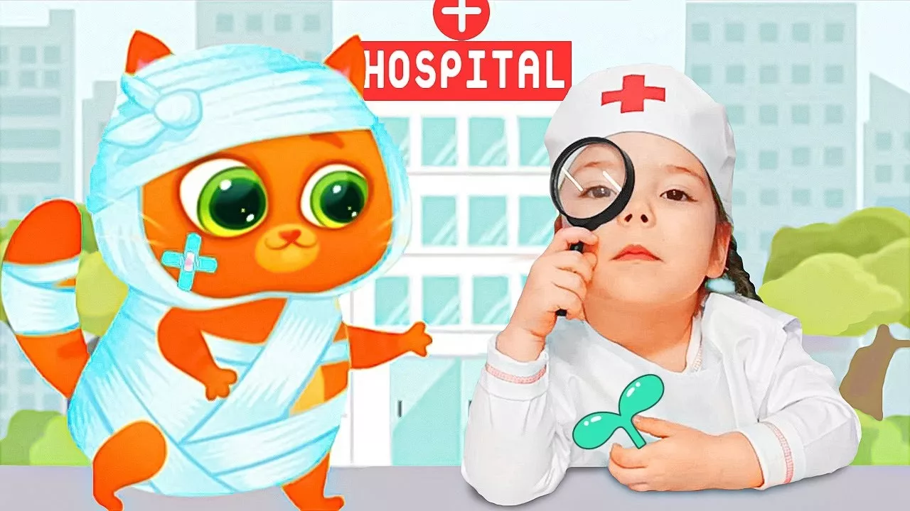 Котик Bubbu Сново Попал в Больницу | Настя как Доктор Лечит Котика Бубу в Игре