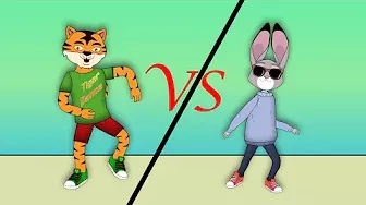 Фізкультхвилинка, руханка - танець Dance battle Tiger vs Hare