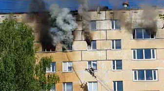 Пожар в Ижевске на Автозаводской 34 17.05.2020