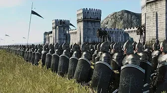 Men of Gondor Vs Haradrim | 12,000 Unit Lord of the Rings Cinematic Battle