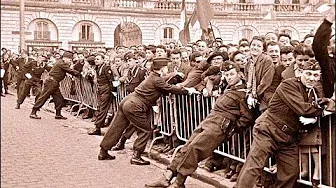 Неожиданная прогулка Хрущева Никиты по Парижу, Франция, 1960 г. Кинохроника