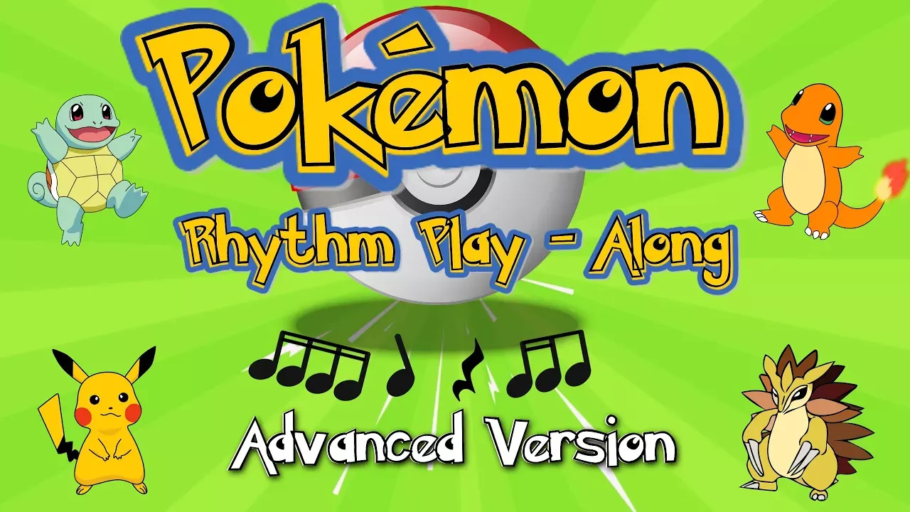 Fun Elementary Music Games: Pokémon Rhythm Play-Along | Brain Break | Advanced Version