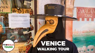 Venice, Italy Walking Tour 2022 - 4K 60fps PART 2 - with Captions