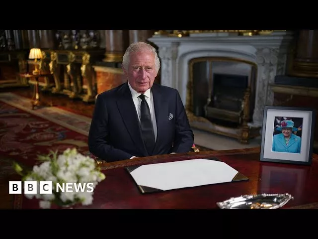 King Charles III makes first address to the UK as sovereign  – BBC News